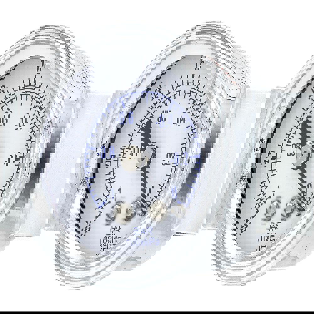 Pressure Gauges; Gauge Type: Utility Gauge ; Scale Type: Dual ; Accuracy (%): 3-2-3% ; Dial Type: Analog ; Thread Type: NPT ; Bourdon Tube Material: Bronze